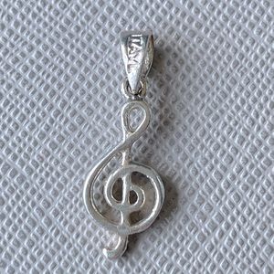 Tiny Music Treble Clef Pendant
